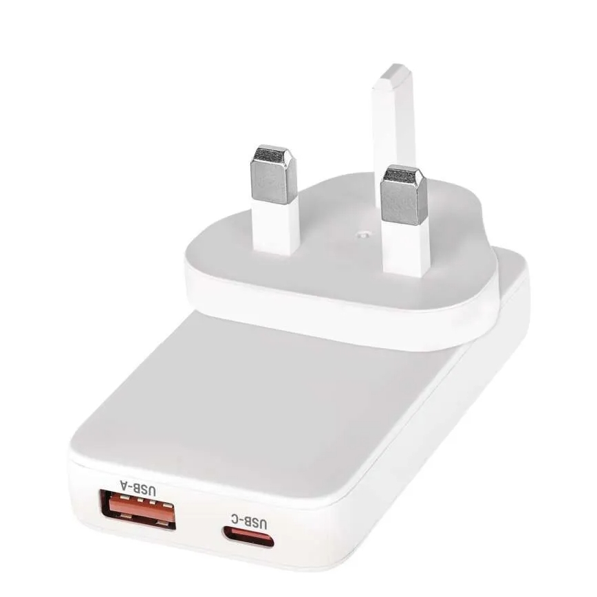 Cestovný adaptér s vymeniteľnými nástavcami USB GaN 100-250V
