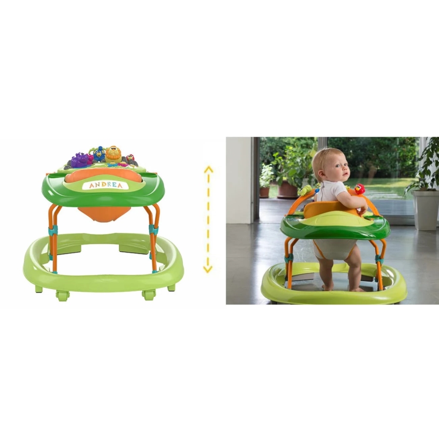 Chicco - Chodítko WALKY TALKY 2xAA zelená