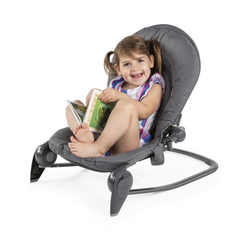 Chicco - Detská hojdačka HOOPLA tmavošedá