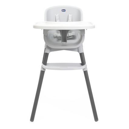 Chicco - Detská jedálenská stolička ZEST 3v1 biela/šedá