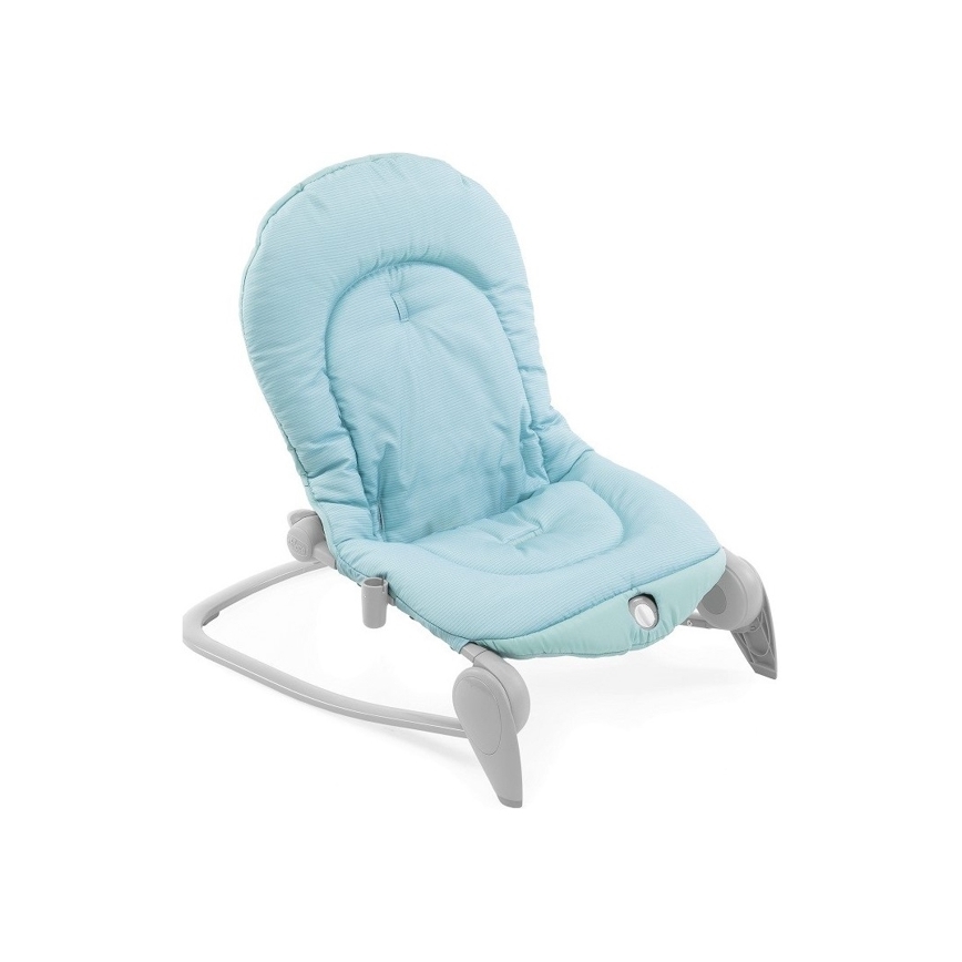 Chicco - Detské vibračné ležadlo s melódiou BALLOON Froggy 2xAA + 1xLR20 modrá