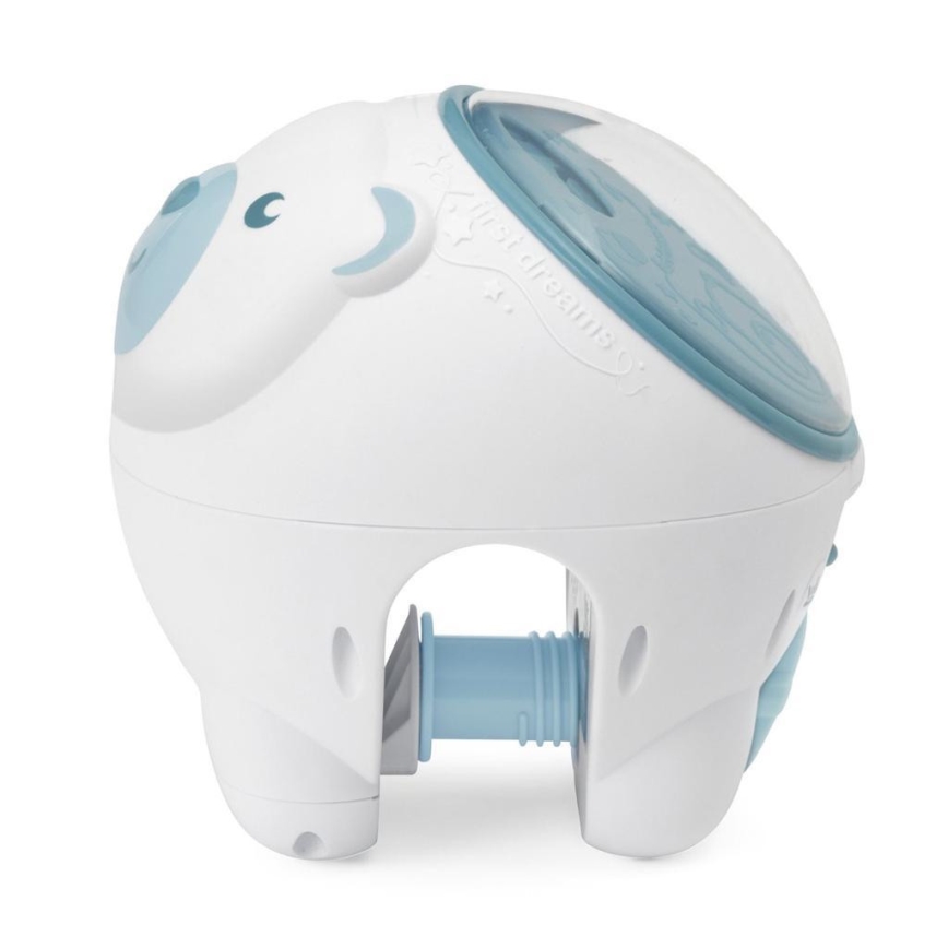 Chicco - Detský projektor 2v1 POLAR BEAR 3xAA modrá