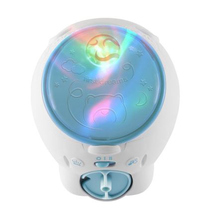 Chicco - Detský projektor 2v1 POLAR BEAR 3xAA modrá
