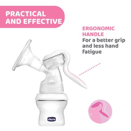 Chicco - Odsávačka materského mlieka manuálna Natural Feeling