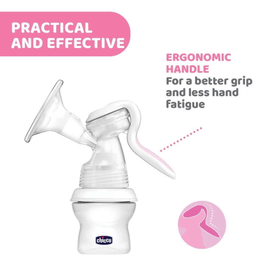 Chicco - Odsávačka materského mlieka manuálna Natural Feeling
