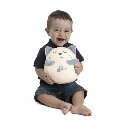 Chicco - Plyšová interaktívna hračka mačka 3xAAA