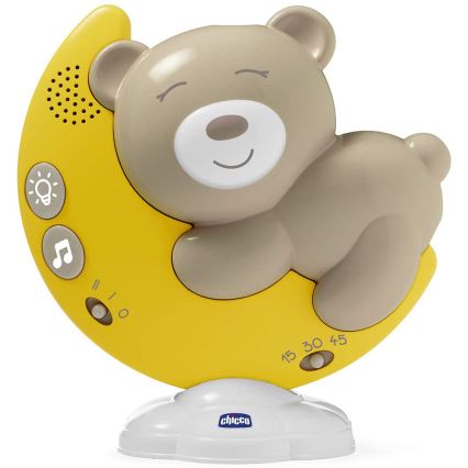 Chicco - Projektor nad postieľku s melódiou 3v1 NEXT2MOON 3xAA šedá