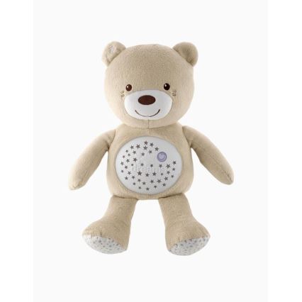 Chicco - Projektor s melódiou BABY BEAR 3xAAA béžová