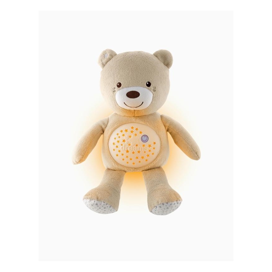 Chicco - Projektor s melódiou BABY BEAR 3xAAA béžová