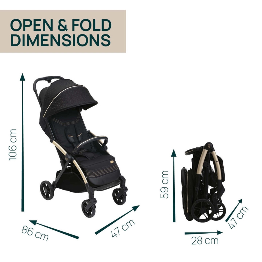 Chicco - Športový kočík GOODY XPLUS Black Re_Lux Eco+ + odrážadlo ALL AROUND