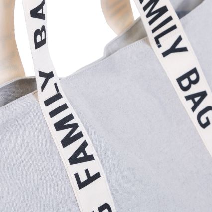 Childhome - Cestovná taška FAMILY BAG CANVAS biela