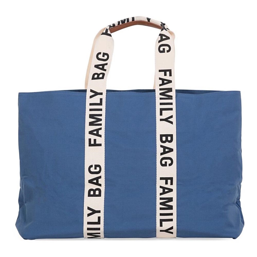 Childhome - Cestovná taška FAMILY BAG CANVAS modrá