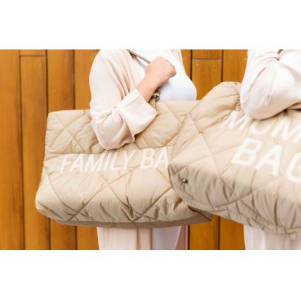 Childhome - Cestovná taška FAMILY BAG PUFFERED krémová