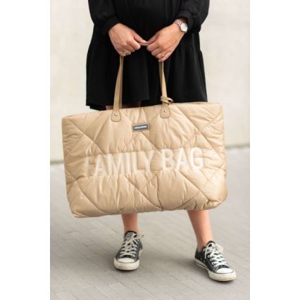 Childhome - Cestovná taška FAMILY BAG PUFFERED krémová