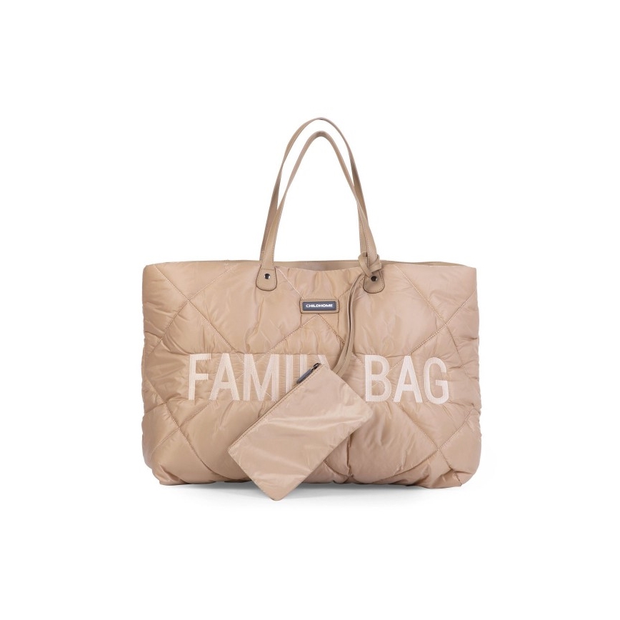 Childhome - Cestovná taška FAMILY BAG PUFFERED krémová