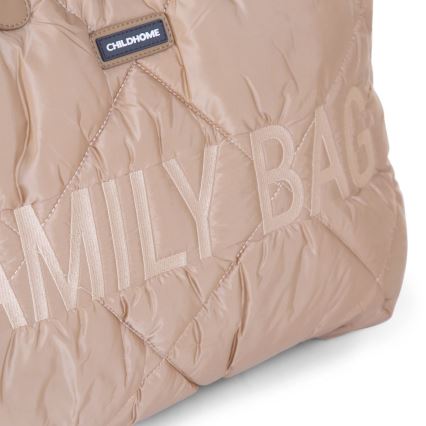 Childhome - Cestovná taška FAMILY BAG PUFFERED krémová