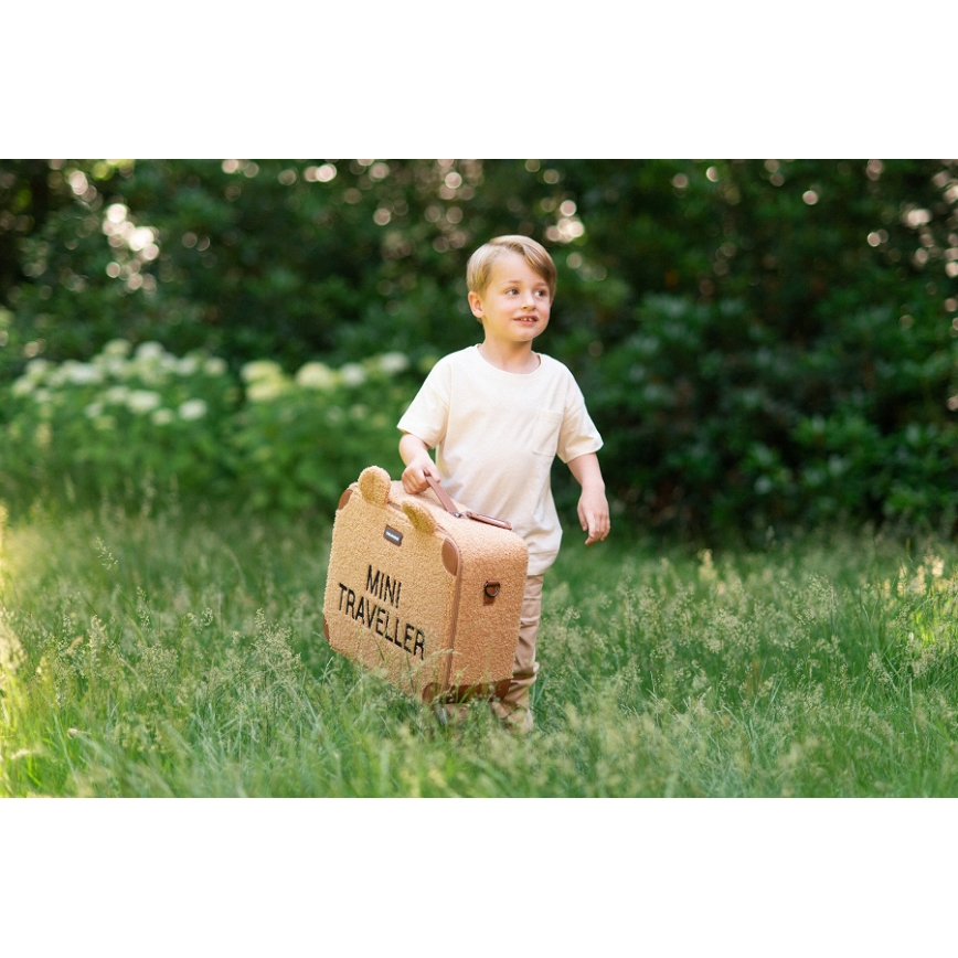 Childhome - Detský cestovný kufor TEDDY hnedá