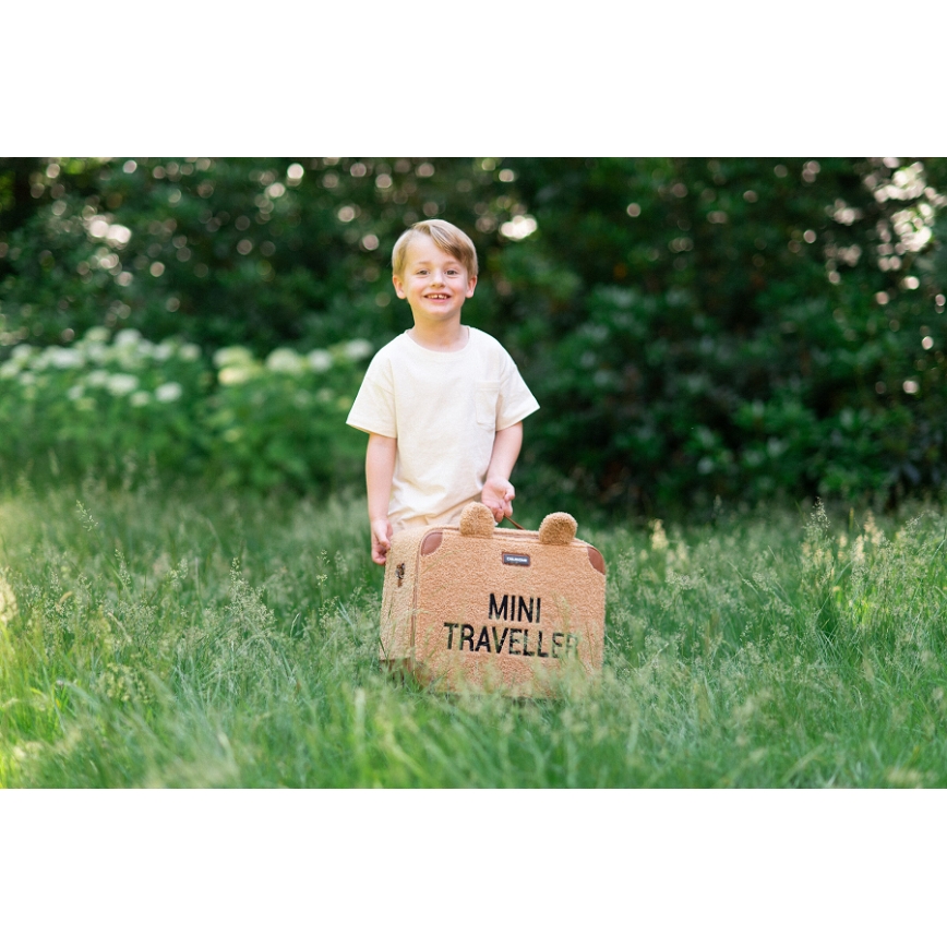 Childhome - Detský cestovný kufor TEDDY hnedá