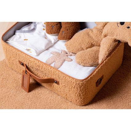 Childhome - Detský cestovný kufor TEDDY hnedá