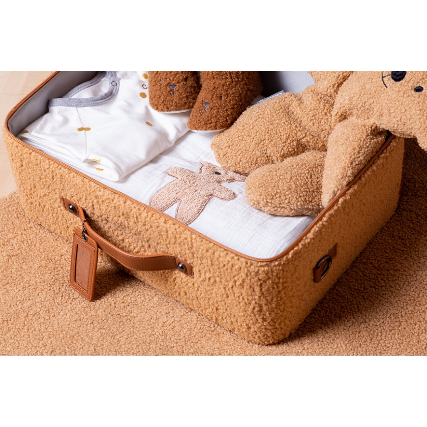 Childhome - Detský cestovný kufor TEDDY hnedá