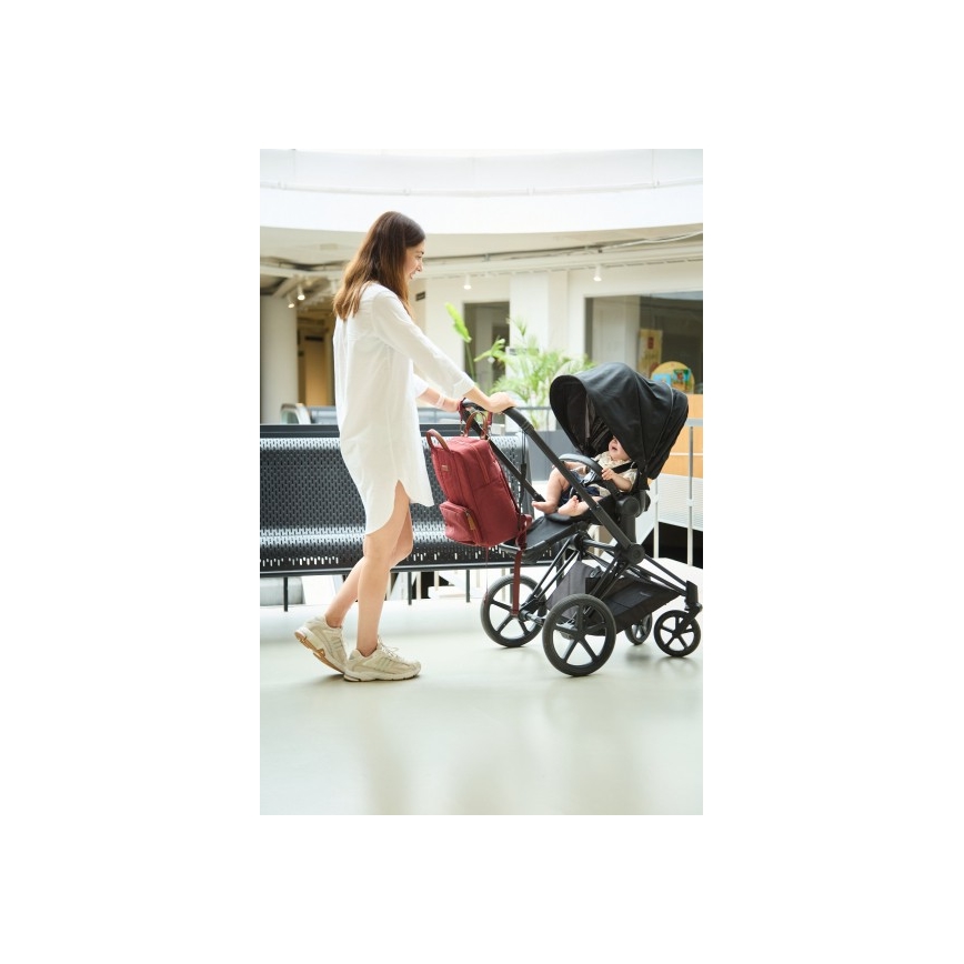 Childhome - Prebaľovací batoh FAMILY CLUB červená