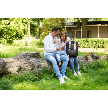 Childhome - Prebaľovací batoh FAMILY CLUB čierna