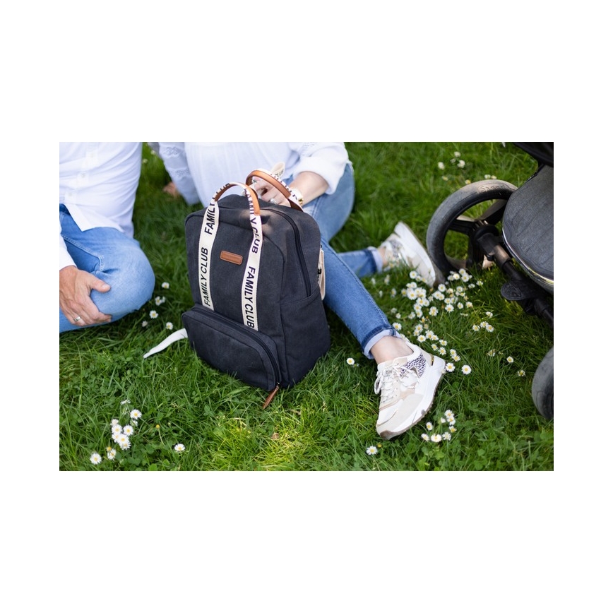 Childhome - Prebaľovací batoh FAMILY CLUB čierna