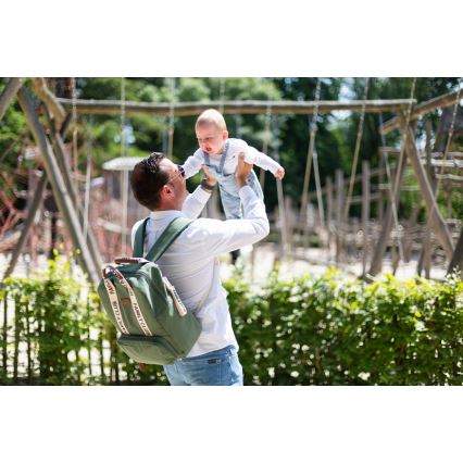 Childhome - Prebaľovací batoh FAMILY CLUB zelená