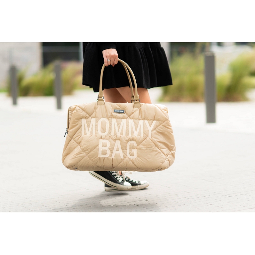 Childhome - Prebaľovacia taška MOMMY BAG PUFFERED béžová