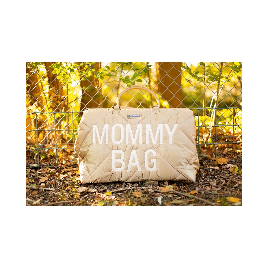 Childhome - Prebaľovacia taška MOMMY BAG PUFFERED béžová