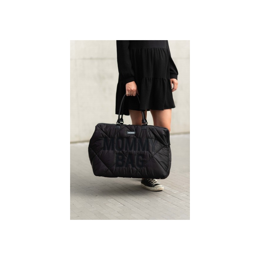 Childhome - Prebaľovacia taška MOMMY BAG PUFFERED čierna
