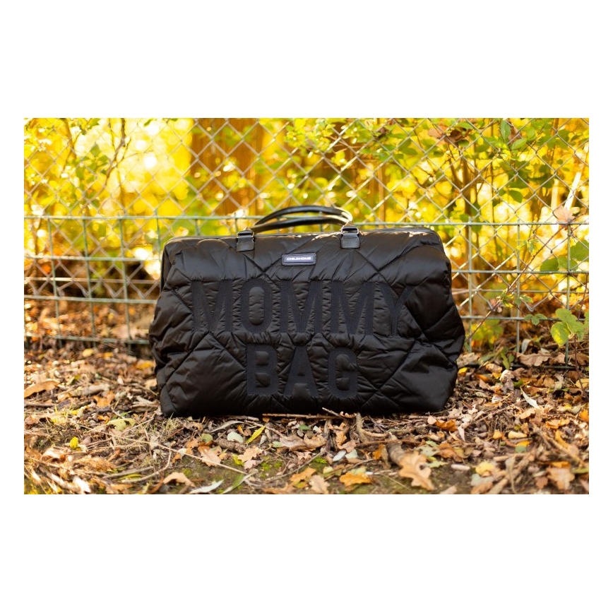 Childhome - Prebaľovacia taška MOMMY BAG PUFFERED čierna