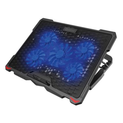 Chladiaca podložka pod notebook 5x ventilátor 2xUSB čierna
