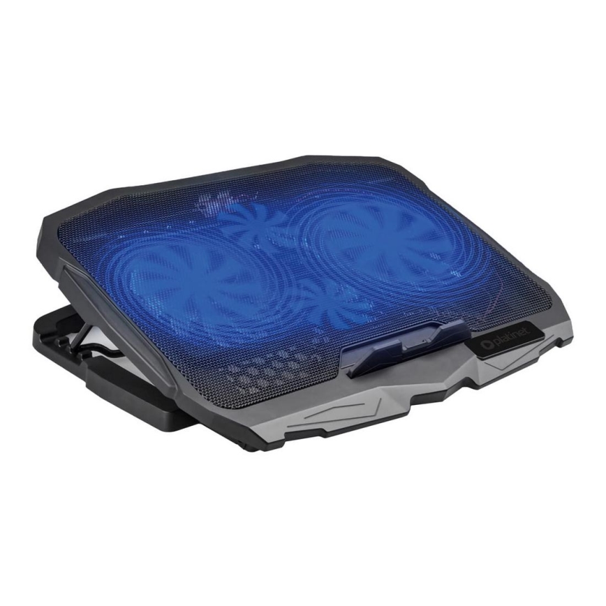 Chladiaca podložka pre notebook 4x ventilátor 2xUSB čierna