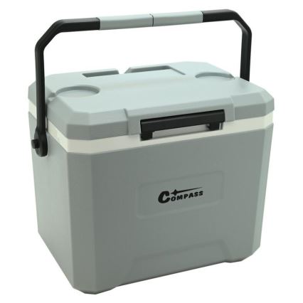 Chladiaci box s chladiacou vložkou 16 l šedý