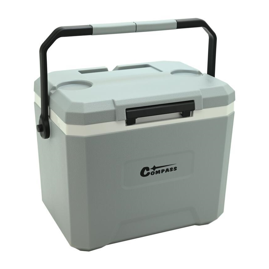 Chladiaci box s chladiacou vložkou 16 l šedý