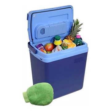 Chladiaci box s displejom 48W/230/12V 25 l modrý