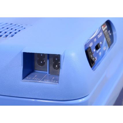 Chladiaci box s displejom 48W/230/12V 25 l modrý