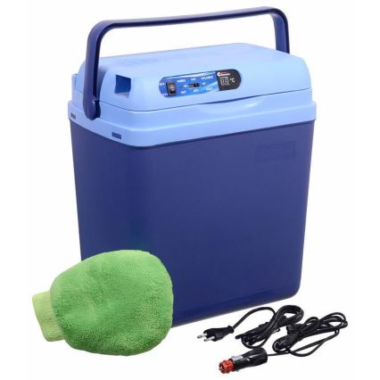 Chladiaci box s displejom 48W/230/12V 25 l modrý