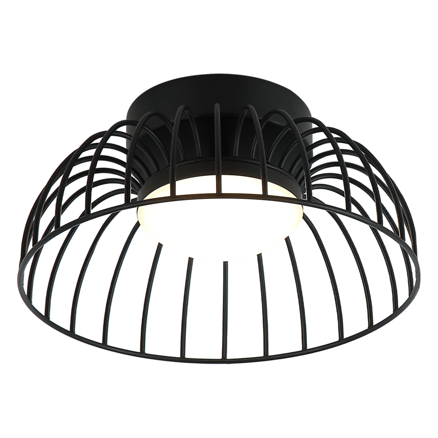 Čierne stropné LED svietidlo BETSY LED/12W/230V pr. 25 cm