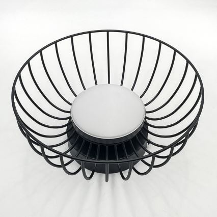 Čierne stropné LED svietidlo BETSY LED/12W/230V pr. 25 cm