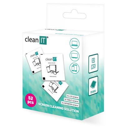 CLEAN IT CL-150 - Čistiace obrúsky mokré kusové 52 ks