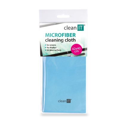 CLEAN IT CL-700 - Čistiaca utierka z mikrovlákna 40x42 cm modrá