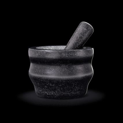 Cole&Mason - Granitový mažiar s tĺčikom GRANITE pr. 18 cm žula/čierna