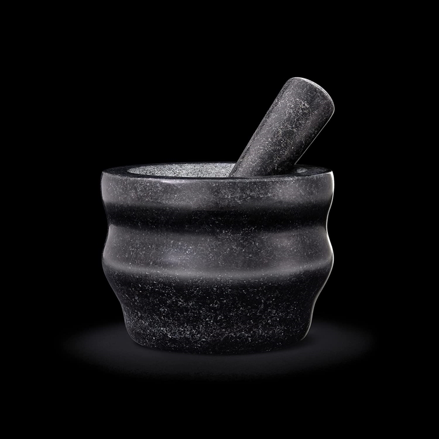 Cole&Mason - Granitový mažiar s tĺčikom GRANITE pr. 18 cm žula/čierna