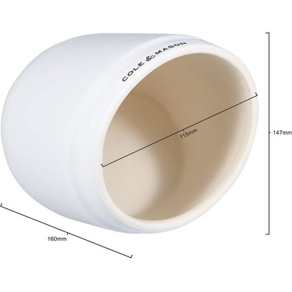 Cole&Mason - Keramická dóza na soľ WHITMORE