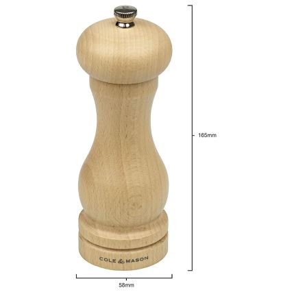 Cole&Mason - Mlynček na korenie CAPSTAN BEECH buk 16,5 cm