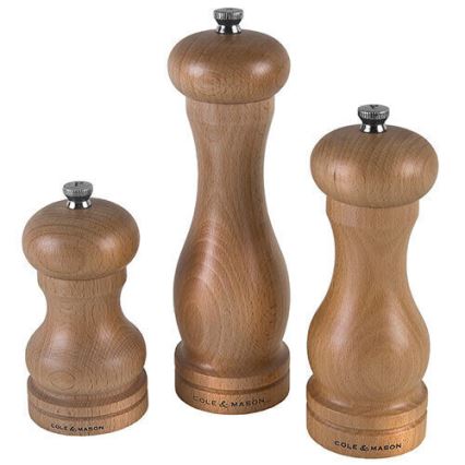 Cole&Mason - Mlynček na soľ CAPSTAN BEECH buk 12 cm