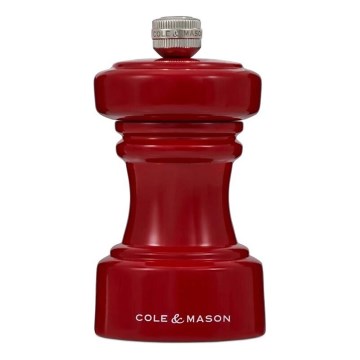 Cole&Mason - Mlynček na soľ HOXTON 10,4 cm buk/červená