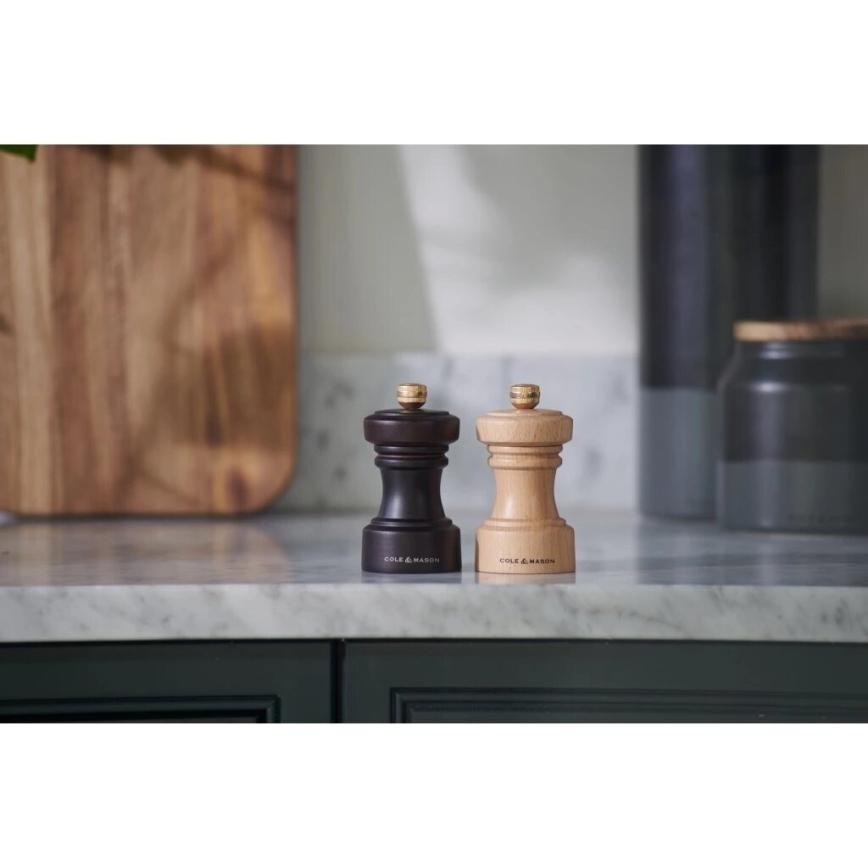 Cole&Mason - Mlynček na soľ HOXTON 10,4 cm buk/hnedá